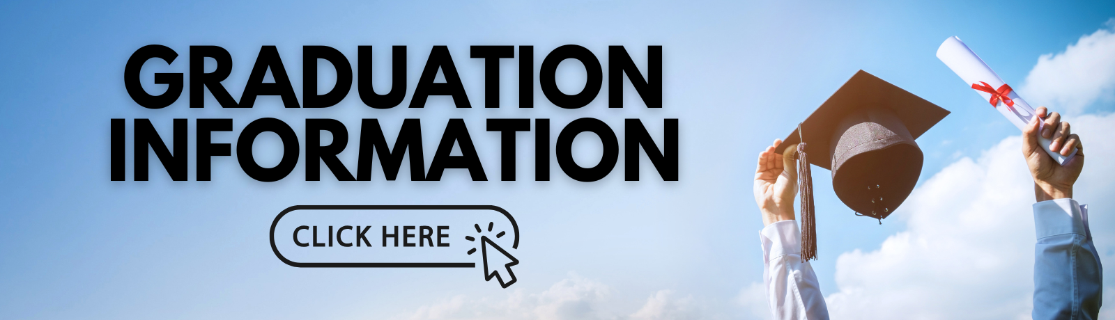 graduation announcement with grad cap